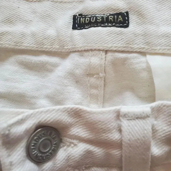 Nwot INDUSTRIA off white jeans Size 28 - Picture 3 of 4